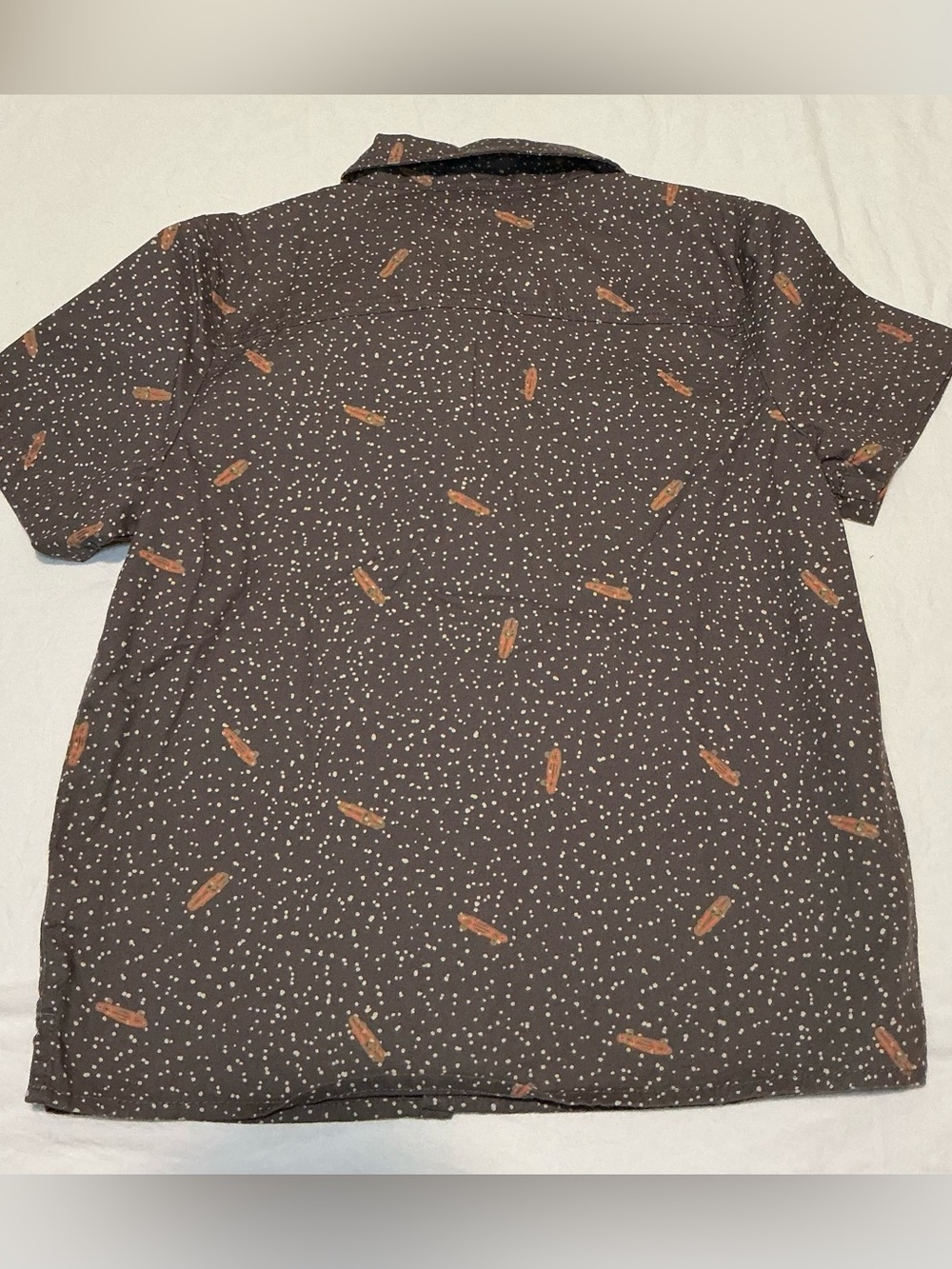 Art Class Boys Skateboard Splatter Camp Button Down Shirt XS 4/5 - Picture 2 of 5